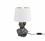 TRIO-Lighting Albert table lamp E14 antique silver/white gaismeklis
