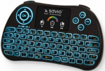 Savio KW-03 Wireless Mini Keyboard For  PC / PS4 / XBOX / Smart TV / Android + TouchPad Black (With RGB Backlight)