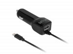 Mobiiltelefonid ja tarvikud // USB autolaadijad // Ładowarka samochodowa M-Life do Apple iPhone, iPad + USB 2100 mA