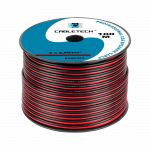 Helis&uuml;steemid ja tarvikud // Akustika s&uuml;steemide kaablid // Kabel głośnikowy CCA 2.5mm czarno-czerwony