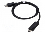 Cable | DisplayPort plug,both sides | DisplayPort 1.2 | 1m | black