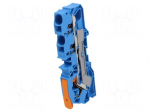 Splice terminal: rail | 2110 | 57A | 600V | push-in | blue | 0.5&divide;16mm2
