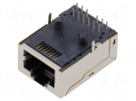 Connector: RJ45 | socket | PIN: 8 | Cat: 6a | shielded | 8p8c | THT