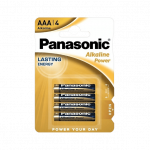 Patareid, akud, toiteplokid ja adapterid // AA, AAA ja muud suurused patareid, laadijad &ndash; saadaval tellimiseks // Bateria alkaliczna Panasonic BRONZE  LR03 4szt./bl.