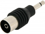 &Uuml;hendused // Different Audio, Video, Data connection plug and sockets // 3249#                Przejście: wtyk 3,5mn-gniazdo antenowe