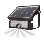 LED valgustus // LED tulvvalgustid // LUX LED 5W, naświetlacz solarny z czujnikiem ruchu 500lm, IP65, 4000K, 2x1500mAh, czarny