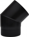 Black steel flue bend 45&deg;, &oslash;130