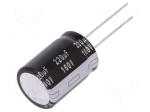 Capacitor: electrolytic | THT | 220uF | 160VDC | &Oslash;18x25mm | Pitch: 7.5mm