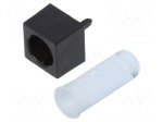Fiber for LED | &Oslash;5.6mm | L: 12.7mm | round | Front: convex | flexible