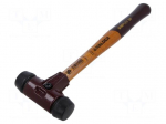 Hammer | 295mm | W: 90mm | 345g | 30mm | round | rubber | wood | SIMPLEX