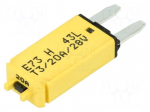Fuse: thermal | 20A | 28VDC | automotive | 12.45mm | E73