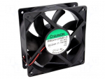 Fan: DC | axial | 24VDC | 120x120x38mm | 322.8m3/h | 54dBA | ball | 24AWG