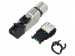 Connector: RJ45 | plug | PIN: 8 | Cat: 6a | shielded | 8p8c | 5.5&divide;10mm | IDC