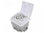Connector: AC supply 3-phase | socket | female | 16A | 415VAC | Design