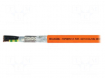 Wire: servo drive | hybrid,TOPSERV&reg;121 | orange | stranded | Cu | PUR