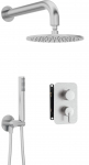 Concealed shower set with mixer box - with overhead shower