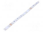 LED tape | RGB | 5050 | LED/m: 60 | 10mm | white PCB | IP20 | 120&deg; | 14W/m