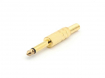 6.35mm MALE JACK CONNECTOR - GOLD MONO