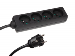 4-WAY SOCKET-OUTLET WITH SHRINK TUBE - 3G2.5 - 1.5 m - FRENCH SOCKET