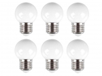 Warm white LED lamps - 6 pcs
