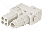 Connector: HDC | module | female | 16A,70A | 400V,1kV | Han-Modular&reg;