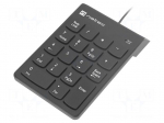 Keyboard | GOBY 2 | black | USB A | numeric,wired | PnP | Len: 1.5m