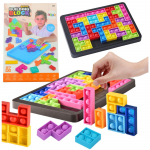 M&auml;nguala | PC | Konsoolid | Tarvikud // Harivad m&auml;nguasjad | Interaktiivsed | Loomingulised | Kunstilised // Gra Tetris Pop-It Układanka Puzzle 3w1 Sensoryczna Kolorowa 27el