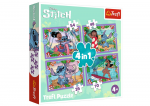 M&auml;nguala | PC | Konsoolid | Tarvikud // Harivad m&auml;nguasjad | Interaktiivsed | Loomingulised | Kunstilised // Puzzle - 4w1 (35, 48, 54, 70) - Szalony dzień Lilo i Stitch - Trefl 34633