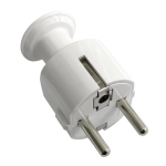 Uued tooted // Wtyczka prosta Uni-Schuko 16A, 230V, biała, 24 sztuki