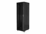 Servers Lanberg  Rack cabinet 19" free-standing 42U/600x1000 (flat pack) with mesh door lCD V2, black |