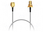 Cable | SMA male,SMA female | brown | -40&divide;125&deg;C | 0&divide;3GHz | 300mm | 50&Omega;