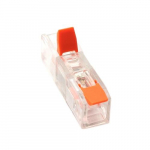 Splicing Connector, Inline with Lever, 1-1, 0.2&ndash;4.0mm&sup2;, 32A, 450V, 100pcs