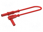 Test lead | 12A | banana plug 4mm,angular banana plug 4mm | Len: 1m