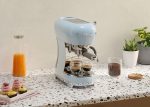 Smeg ECF02PBEU coffee machine pastel blue