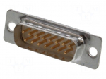 Connector: D-Sub | PIN: 15 | plug | male | straight | soldering | 7.5A