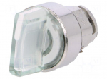 Switch: rotary | Stabl.pos: 2 | 22mm | white | Illumin: LED | IP66 | Pos: 2