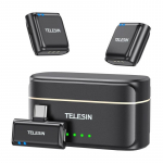 TELESIN wireless tie microphone + powerbank for phones (USB-C)