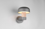 Trio Fraser sienas lampa E27 anthracite/wood 262560135 4017807648560