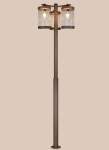 Trio Sambesi pole lamp 240 cm 3xE27 rustic dusk sensor gaismeklis 404160324 4017807648317
