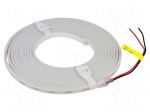 NEON LED tape | red | Case (mm): 2835 | LED/m: 120 | 4mm | IP65 | 5W/m