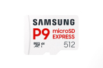 Memory cards Samsung  P9 Express | 512 GB | microSD | Flash memory class U3, V30, A1