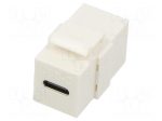 USB coupler | Keystone | USB C plug,both sides | USB 3.2 Gen 2