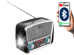 Audio- ja HiFi-s&uuml;steemid // Radio , Muud heliseadmed // 77-557# Radio przenośne analogowe  am/fm bt blow ra17 solarne srebrne
