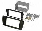Radio mounting frame | Seat | 2 DIN | black azabache (AL6)