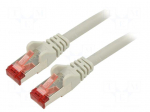 Patch cord | S/FTP | Cat: 6 | RJ45 plug,both sides | stranded | Cu | 1m