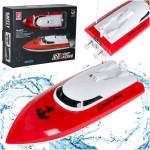 RoGer Remote Controlled Racing Boat 4CH mini CP802 Red