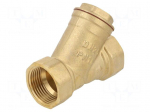 Y-strainer | 1" | -15&divide;120&deg;C | brass | Filter: mesh