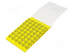 Safety sign | acrylic,self-adhesive folie | W: 14mm | H: 14mm | yellow