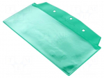 Document pocket | W: 230mm | H: 100mm | green | self-adhesive