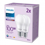PHILIPS LED 100W A67 E27 Auksti balta 4000K matēta 2 gab spuldze 8719514451315 929002306992